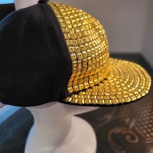 Gold Bling Fabulous Cap Hat New